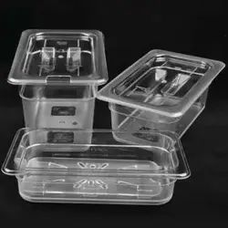 PA814-6 Гастроемкость стандартная, 3.8л., GN1/4-265x160h=150мм., поликарбонат, Gerus. Китай