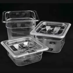 PA816-6 Гастроемкость стандартная, 2.2л., GN1/6-176x160h=150мм., поликарбонат, Gerus. Китай