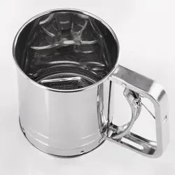 FSHP-02 Сито -кружка д/муки с двойной сеткой, d=10см., нерж.сталь, Henry Food, Китай