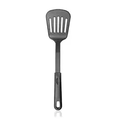 NU-05 Лопатка кондитерская с перфорацией L=30см., пластик,цвет черный, Henry Food, Китай
