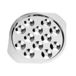 SND-12 Блюдо для улиток 12 ячеек 22.2x18.7см., металл, Henry Food, Китай