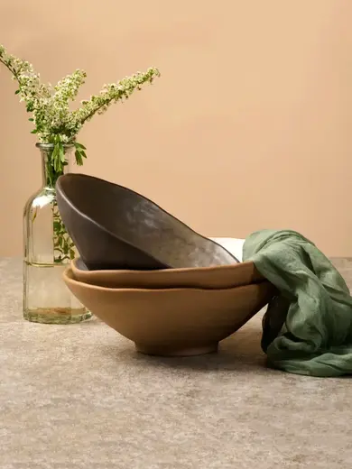 Салатник, KUNSTWERK, Grasp, 22 x 7.6 см, 870 мл