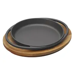 Сковорода для подачи на дерев. подст., 2 ручки, LAVA, d 20 см