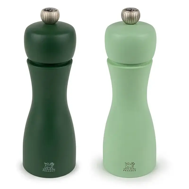Набор мельниц для специй Peugeot Tahiti 5.2x 15 см изумрудный, салатовый 2шт.
