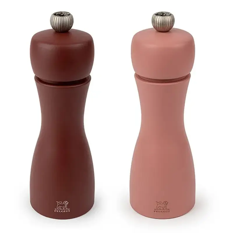 Набор мельниц для специй Peugeot Tahiti 5.2x15 см бордо, розовый 2шт