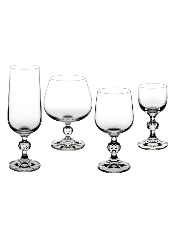 Свадебный набор, Crystalex, Claudia, 24 пр.  50/180/230/250