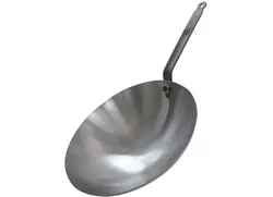 Сковорода Wok, De Buyer, White steel, 35.5 х 9 см, 35.5 см