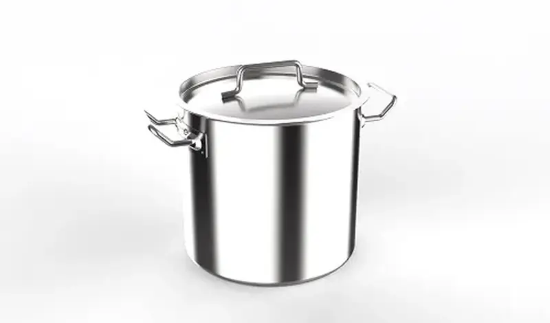 Котел с крышкой, тройное дно, MGsteel, 25 х 25 см, 12 л, 25 см