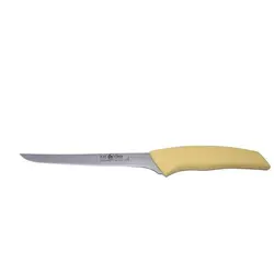 Нож филейный, желтый, Icel, HoReCa, 28 см