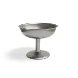 Креманка металлическая, низкая, на ножке, Old Island,  7.9 х 10 см, 130 мл