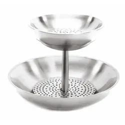 Этажерка для подачи морепродуктов, 2 яруса, P.L. Proff Cuisine, d 39.6/26.4 см, h 29 см