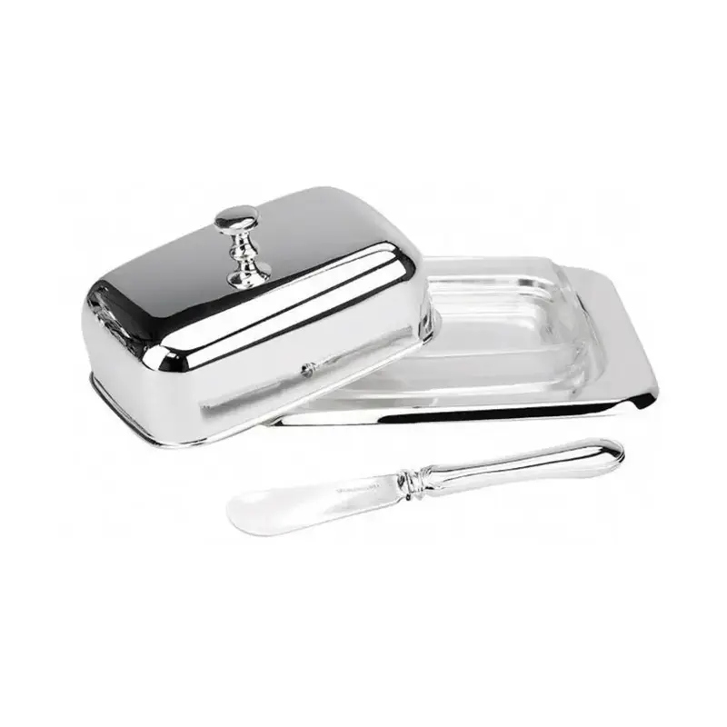 Масленка с крышкой и ножом, P.L. Proff Cuisine, h 7 см, l 18 см, b 12 см