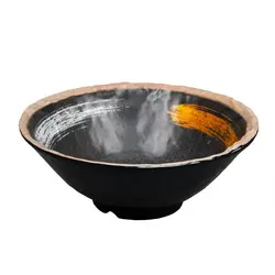 Салатник, миска для лапши, P.L. Proff Cuisine, Dark Texture Mel, 1450 мл, d 24 см, h 9.2 см