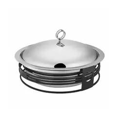 Блюдо для подачи с крышкой, на подставке, P.L. Proff Cuisine, Fresh 12.24, 36  х  22 см, 5 л