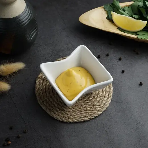 Соусник, P.L. Proff Cuisine, Mini Mix White, 80 мл, h 4.2 см, b 8 см, l 8 см