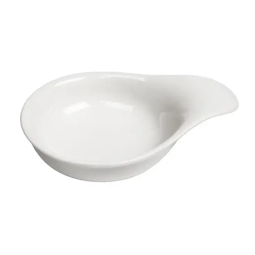 Соусник с ручкой, P.L. Proff Cuisine, Mini Mix White, 40 мл, d 10.5 см, h 3 см, b 8 см