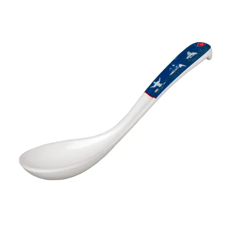 Ложка для мисосупа, P.L. Proff Cuisine, White-Blue Mel, 15 мл, b 4 см, l 17.1 см