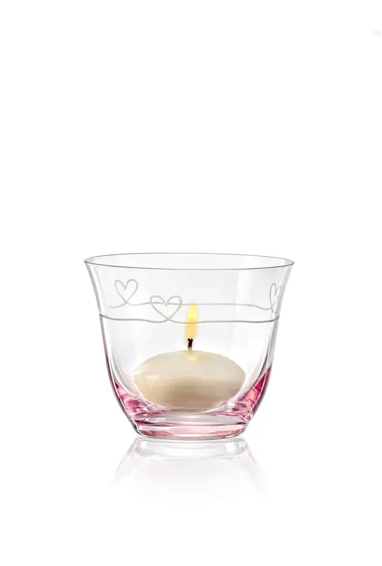 Подсвечник, Crystalex, K0825 (*1) Бриллиантовое Сердце