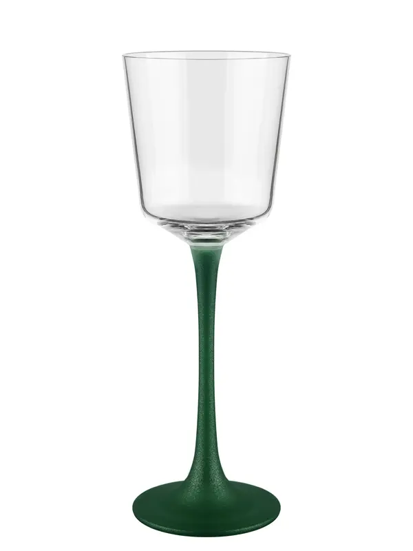 Подсвечник, Crystalex, 22 см K082 (*1) зеленая ножка