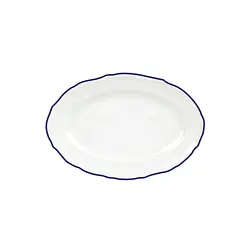 Блюдо овальное, Porland, Maria with colored kant blue, 35 см