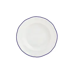 Тарелка глубокая, Porland, Maria with colored kant blue, 22 см