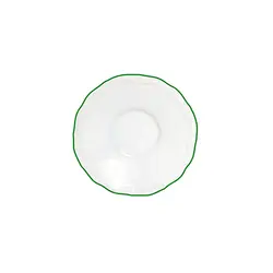 Блюдце, Porland, Maria with colored kant green, 11 см
