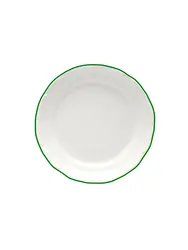 Тарелка мелкая, Porland, Maria with colored kant green, 18 см