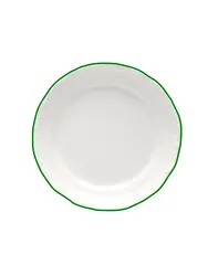 Тарелка мелкая, Porland, Maria with colored kant green, 25 см