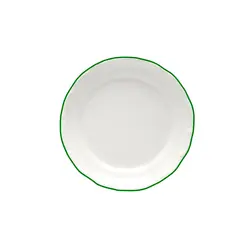 Тарелка мелкая, Porland, Maria with colored kant green, 25 см