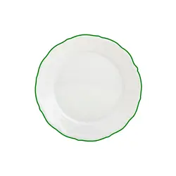 Тарелка мелкая, Porland, Maria with colored kant green, 31 см