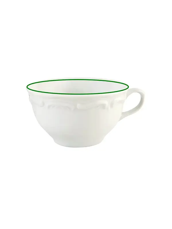 Чашка чайная, Porland, Maria with colored kant green, 180 мл