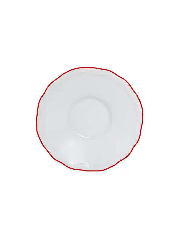 Блюдце, Porland, Maria with colored kant red, 11 см