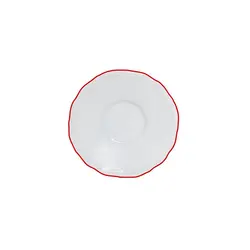 Блюдце, Porland, Maria with colored kant red, 11 см