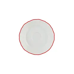 Блюдце, Porland, Maria with colored kant red, 12 см