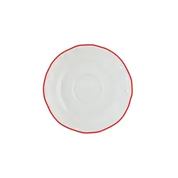 Блюдце, Porland, Maria with colored kant red, 15 см