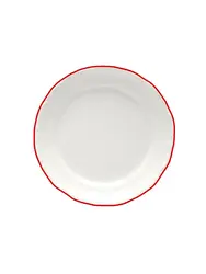 Тарелка мелкая, Porland, Maria with colored kant red, 18 см