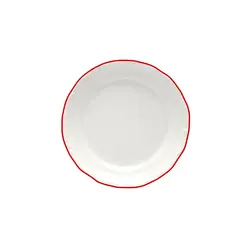 Тарелка мелкая, Porland, Maria with colored kant red, 18 см