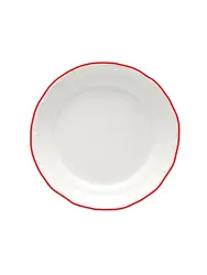 Тарелка мелкая, Porland, Maria with colored kant red, 23 см