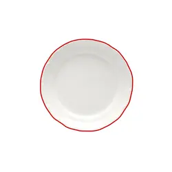 Тарелка мелкая, Porland, Maria with colored kant red, 23 см
