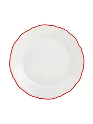 Тарелка мелкая, Porland, Maria with colored kant red, 27 см