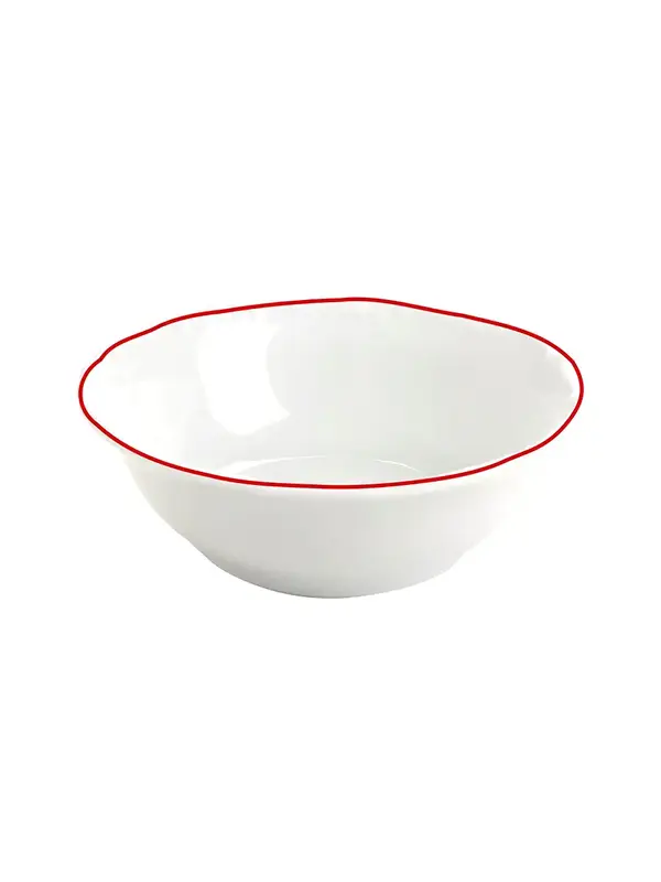 Салатник, Porland, Maria with colored kant red, 23 см
