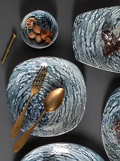 Тарелка квадратная, Porland, VORTEX, 25.4 x 25.4 x 2.5 см