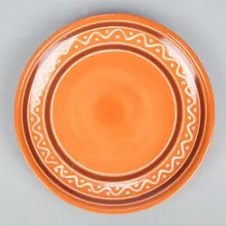 Тарелка мелкая, Псковский гончар, d 24 см