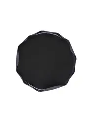 Тарелка с бортом, Royal Charm, Wave, 18 x 1.2 см, черная