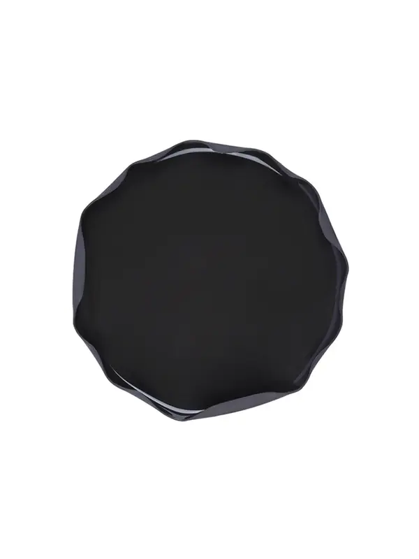 Тарелка с бортом, Royal Charm, Wave, 18 x 1.2 см, черная