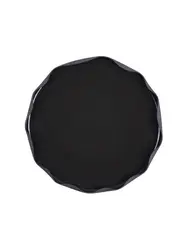 Тарелка с бортом, Royal Charm, Wave, 21 x 1.5 см, черная