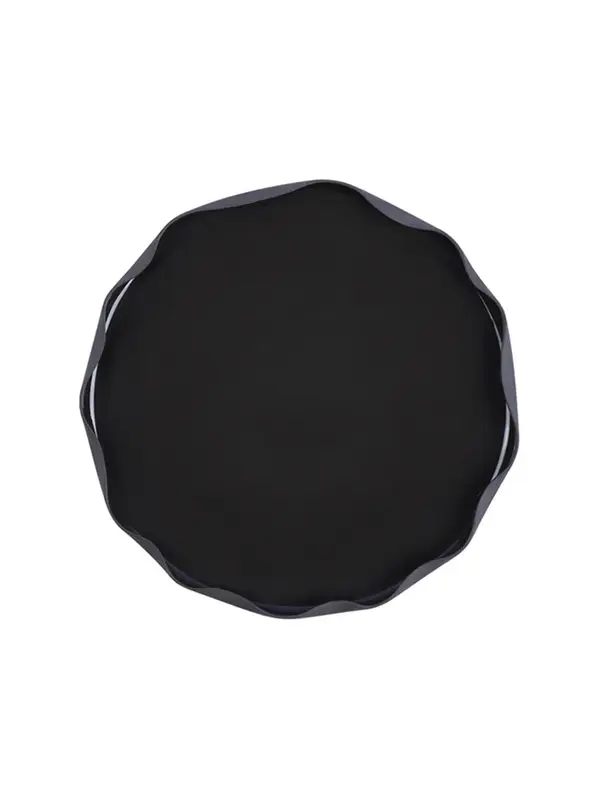 Тарелка с бортом, Royal Charm, Wave, 21 x 1.5 см, черная