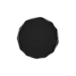 Тарелка с бортом, Royal Charm, Wave, 21 x 1.5 см, черная