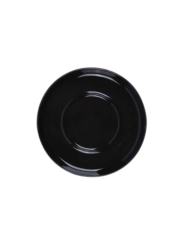 Блюдце, Royal Charm, Wave, 10/5.5 см, черное