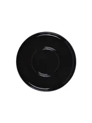 Блюдце, Royal Charm, Wave, 14/6.5 см, черное